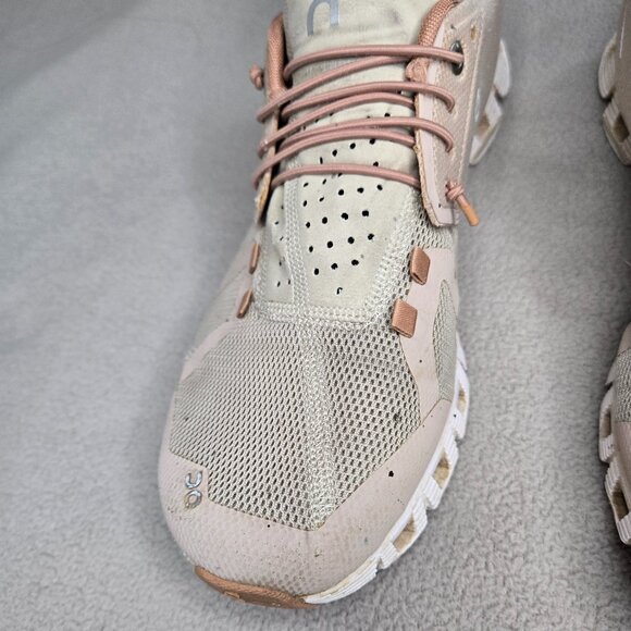 ON CLOUD 5 WOMEN'S RUNNING SHOES ROSE/ SHELL SIZE 11 - Picture 3 of 11